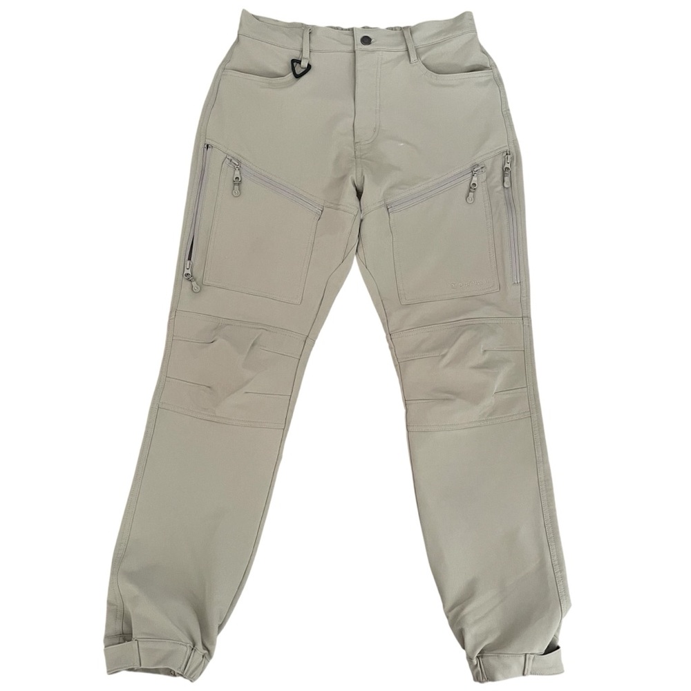 BAERSkin Tactical Cargo Pants Mens Medium Tan Soft Shell Stretch EUC